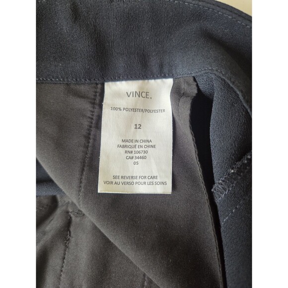 Vince Women's Tapered Pull On Trouser Pants in Dark Tide (Navy) Size 12 Pockets - Picture 9 of 15